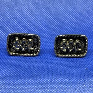 Three Wise Monkey Cufflinks See Hear Speak No Evil Vintage